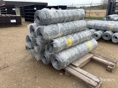 Quantity of (10) BYT FFC762 330 ft x 4 ft Galvanized Fencing (Unused)