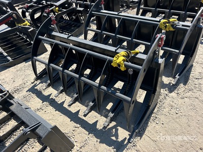 All-Star 72 In E-Series Skid Steer Root Rake