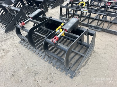 All-Star 68 in Skeleton Skid Steer Grapple Bucket