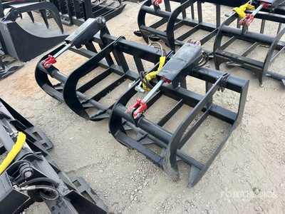 All-Star 72 In E-Series Rock Skid Steer Grapple