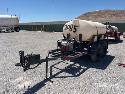 2001 Alkota BU-15-2 500 gal T/A Portable Remolque de tanque de agua