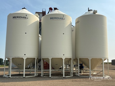 Meridian 1620 +/- 4100 bu Smooth Wall Hopper صومعة الحبوب