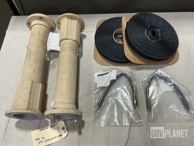 (2) Antenna Supports, (18) Retaining Straps, (17) Plates & Assorted Items