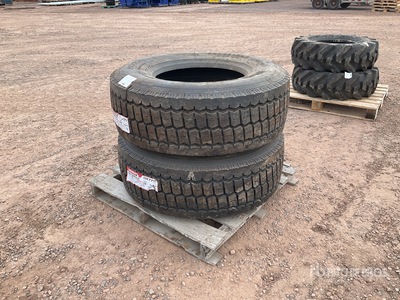 Quantity of (2) 385/65R22.5 Tires