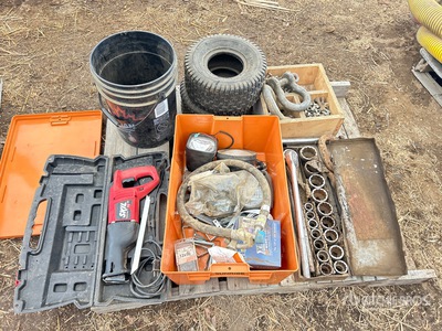 Reciprocating Saw, Lights, Shackles & 3/4 in Socket Set Różne