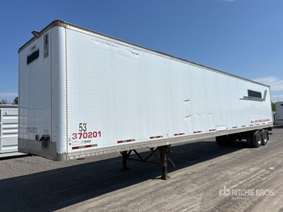 2001 Manac 53 ft x 102 in T/A Remorque fourgon