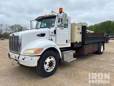 2007 Peterbilt 335 4x2 Ingersoll Rand 185 Air Compressor S/A Dump Truck