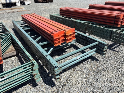 Quantity of 12 ft x 3 ft 6 in Pallet Racking