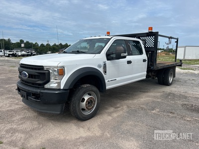 2020 Ford F-550 XL 4x4 Crew Cab Flatbed Truck