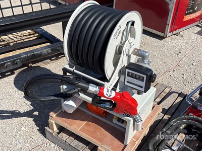 Metered 50 ft Diesel Fuel Reel w/ 12v Pump (Unused)