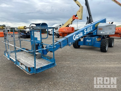 2014 Genie S60 4WD Diesel 60', 4x4 Telescopic Boom Lift