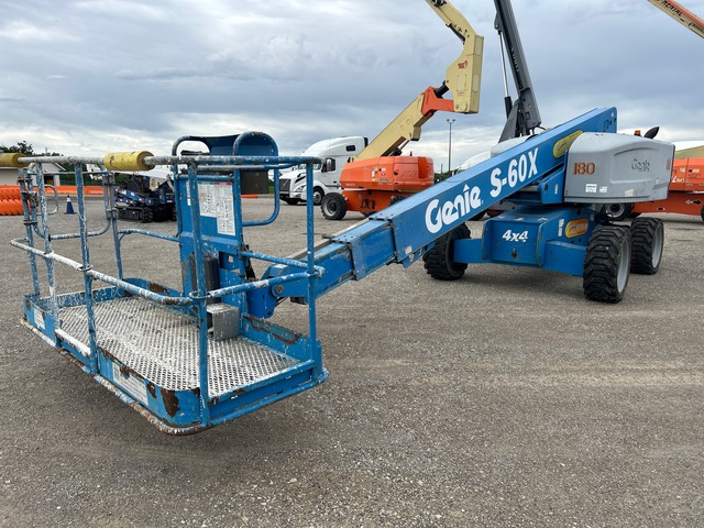 2014 Genie S-60X 4WD Diesel Telescopic Boom Lift