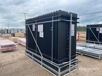 Quantity of (30) 2026 MTO A0710-30 9 ft 9 in x 6 ft 6 in Powder Coated Fencing (Unused)