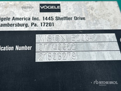 2007 Vogele VISION 5200-2 Asphalt Paver