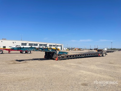2009 Peerless LB60-DDBTHON-16 60 ton 16-Wheel Single Drop Removable Gooseneck Góndola