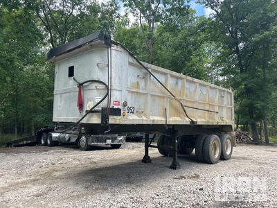 1993 Hardee HRDT350AS 24 ft T/A Aluminum Tipping Trailer