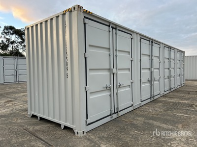 2025 40 ft High Cube Multi-Door Storage Container