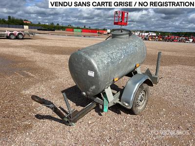 Hubiere CTR 500 L S/A Citerne Water Tank Trailer