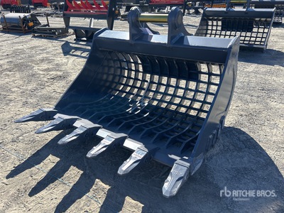 2026 Warrior 1550 mm Q/C Skeleton Cazo para excavadora - Fits 20 - 25 Ton (Unused)