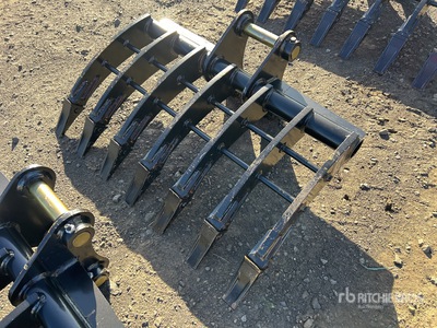 2026 Warrior WBR05-1000 1000 mm Q/C 5-6T Excavator Rake (Unused)