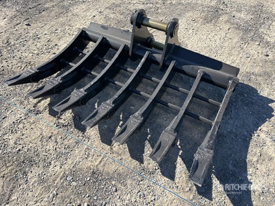 2026 Warrior 1000 mm Q/C Rastrillo para excavadora - Fits 5 - 6 Ton (Unused)