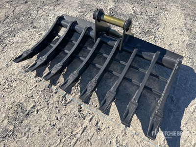2026 Warrior 1200 mm Q/C Rastrillo para excavadora - Fits 8 Ton (Unused)