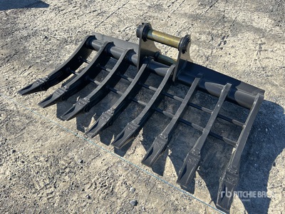 2026 Warrior 1200 mm Q/C Rastrillo para excavadora - Fits 8 Ton (Unused)