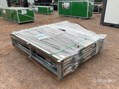 Quantity of (3) 2026 Suihe NG-14Eu-3 14 ft x 8 ft Steel Bi-Parting Driveway Gate (Unused)