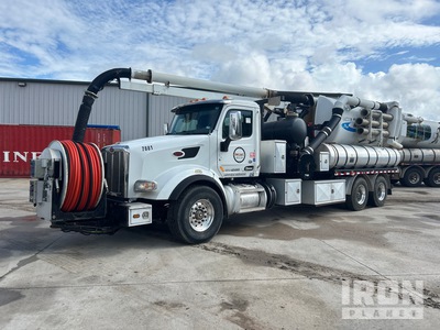 2018 Vactor 2115P-1024-18 on 2016 Peterbilt 567 6x4 Vacuum Excavator Truck