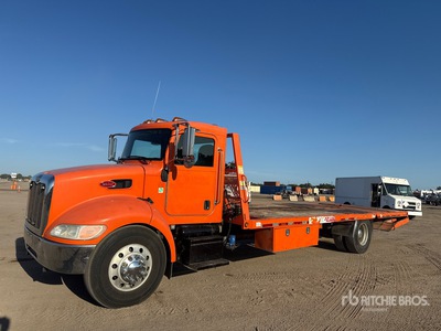 2015 Peterbilt 337 4x2 Hydraulic Tail Flatbed Truck