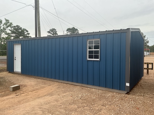 14 ft 3 in x 30 ft 3 in HD Galvanized Steel Construction Storage Building
