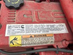 Engine with Emission Label