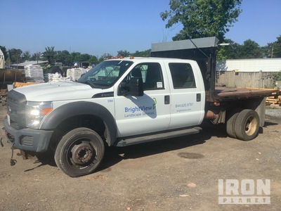 2016 Ford F-450 XL 4x2 Crew Cab Flatbed Dump Truck