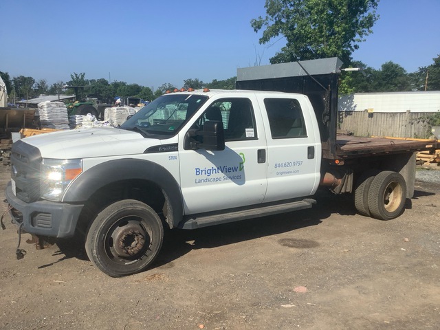 2016 Ford F-450 XL 4x2 Crew Cab Flatbed Dump Truck 2016 Ford F-450 XL 4x2 Crew Cab Flatbed Dump Truck