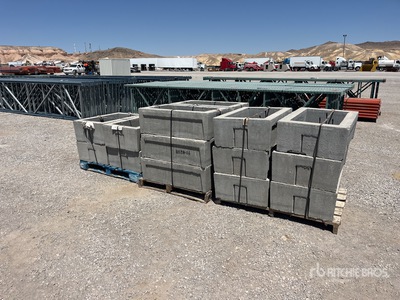 Quantity of (3) Pallets of 3 ft x 2 ft x 1 ft Concrete Electrical Boxes