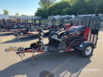 2019 Toro TX427 Mini Compact Track Loader w/2022 Pratt S/A Equipment Trailer