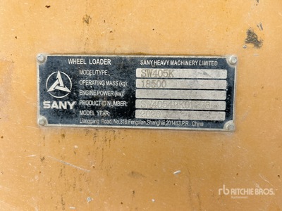 2020 Sany SW405K Wheel Loader