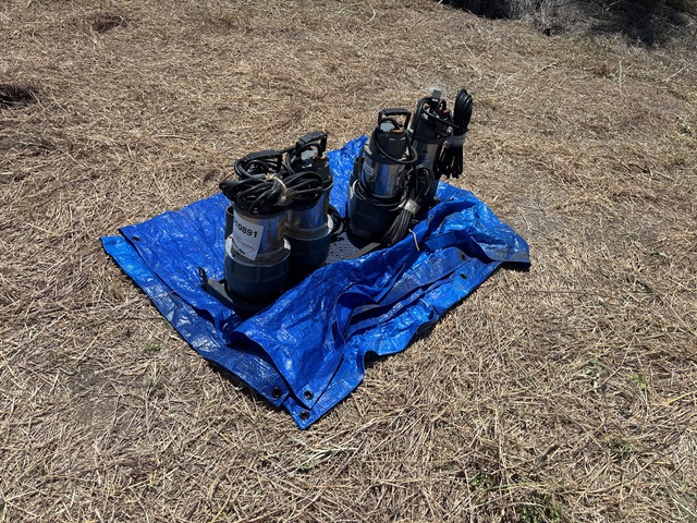 Quantity of (4) Mustang MP4800 Electric Submersible Water Pump (Unused) Quantity of (4) Mustang MP4800 Electric Submersible Water Pump (Unused)
