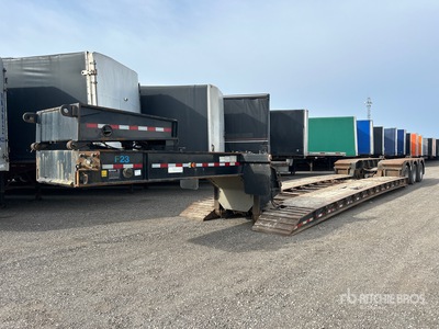 2020 J C Trailers Tri/A Double Drop Removable Gooseneck Remorque Surbaissée