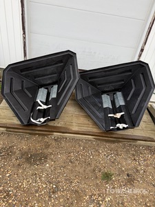 Quantity of (2) 10 in Poly Auger Hoppers Divers