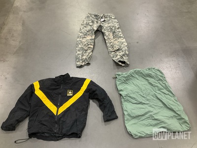 (30) Barracks Bags, (25) Physical Fitness Uniform Jackets & Assorted Items