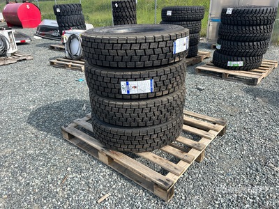 Quantity of (4) 225/70R19.5 Tires (Unused)