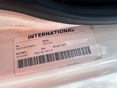 2019 International RH613 4x2 S/A Dagcabine Trekker