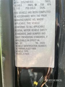 2020 Dodge 5500 Cab and Chassis