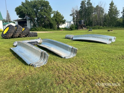 Quantity of (2) 50 ft Temporary Bin Ring معدات تداول الحبوب المتنوعة