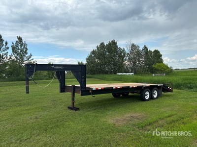 2003 Dumonceau 24 ft T/A Gooseneck Remolque Portamaquinaria