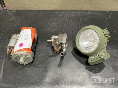 (3) Headlights, (2) Power Steering Pump Assemblies & Assorted Items