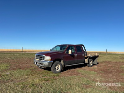 2004 Ford F-350 Lariat 4x4 Crew Cab Flatbed Truck