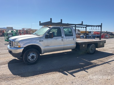 2004 Ford F-550 4x2 Crew Cab Flatbed Truck (Inoperable)