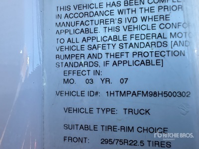 2008 International 4200 4x2 T/A Dump Truck